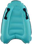 Inflatable Body Board, Lightweight Portable Body Board With Handles Floating Surfboard For Lawn Slide Water Swim Beach Activity(Blue)