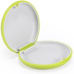 Annhua Retainer Holder Case Mouthguard Case with Magnetic Closure, Denture Case Mouth Guard Holder Case Denture Box Case, Light and Compact - Green