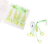 Carp Fishing Baits Hook Lure Trap Luminous Hooks with Drum Type Spring Feeder and Glow Fishing Beads Coarse Fishing Tackle (10#)