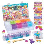 Rainbow Loom Combo Set, Features 4000+ Colorful Rubber Bands, 2 step-by-step Bracelet Instructions, Organizer Case, Great Gift for Kids 7+ to Promote Fine Motor Skills