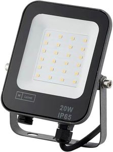 M Ledme - Foco Proyector Led Napoli 20W, 2.400 lumen, IP65 Regulable, Color Luz cálida (3000k), Iluminación exterior, De uso para jardín, patios, parking, hotel, naves etc.