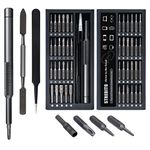 STREBITO Mini Screwdriver Set 50 in 1 Precision Screwdriver Set, Electronics Tool Kit Screwdriver Kit - Computer, iPhone, MacBook, PS4, PS5, Controller, Glasses Repair Kit, S2 Multi Bit Driver