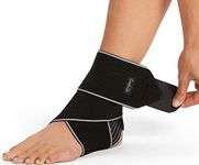 ComfiLife Ankle Brace for Men & Women – Adjustable Compression Ankle Support Wrap – Perfect Ankle Sleeve for Plantar Fasciitis, Achilles Tendon, Minor Sprains, Sports – Breathable, One Size Fits All