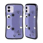 Head Case Designs Hippopotamus Animal Patches Series 2 Hybrid Case Compatible With Apple iPhone 11