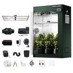 MARS HYDRO 2x4 Grow Tent Kit Complete System with Controller 43,FC4000 Samsung LM301H Dimmable Grow Light,2000D High Reflective Mylar,4inch Automatic Ventilation Kit