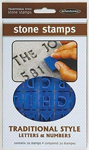 Midwest Products Traditional Letters and Numbers Stepping Stone Stamps (905-20510)