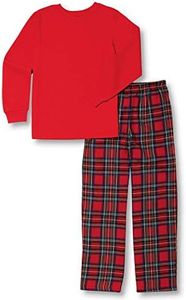 PajamaGram Girls Pajamas - Boys Flannel Pajamas, Stewart Plaid, 8