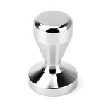 Coffee Tamper, Stainless Steel Espresso Coffee Bean Press Base Espresso Tamper Tool (Silver(58mm))