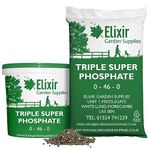 Elixir Gardens Triple Super Phosphate Ripening Fertiliser | NPK 0-46-0 | Fruit, Root, Vegetable & Flower Feed | 500g - 25kg Available in a Bag or Tub | Covers up-to 266m² | 4kg Tub