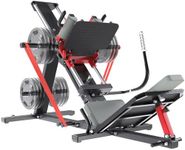 U-MAX 2-in-1 Leg Press & Hack Squat Machine for Home Gym, Linear Bearing System, Solid Steel Frame, Heavy-Duty Lower Body Strength Training Equipment