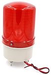 CONTROL AC 110 and 220V and DC 12 and 24V LED Light Industrial Tower Buzzer Siren (Red)