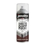 JENOLITE Directorust Gloss Spray Paint | ESPRESSO BROWN | 400ml | Direct To Rust Spray Paint For Metal | Multi Surface Gloss Spray Paint For Wood, Metal, Plastic, Ceramic | 8017