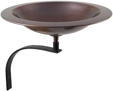Achla Designs BB-05-WM Classic II Wall Mount Bracket Birdbath, Antique Copper, Black