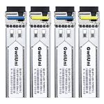 4PCS 1.25G BIDI SFP Single Mode Fiber Module Network Transceiver, 1310nm 20km, LC Interface for Cisco, Netgear, MikroTik, Ubiquity, DLink etc,