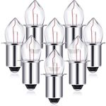 8 Pieces 2D-2.4-Volt 0.7A Krypton Flashlight Bulb Replacement Bayonet Base Bulb