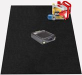 AiBOB Garage Floor Mat, 60 X 72 inches, Oil Spill Mat Under Car, Waterproof Backing Absorbent Pad Protects Floor, Durable, Reusable, Black