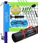 Zdgao Volleyball Net Outdoor - Professional Volleyball Set with Height Adjustable Aluminum Poles and Anti-Sag System, Boundary Line, Volleyball and Pump