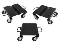 VCT PRO #01131 3Pc 1500lb Capacity Heavy Duty V-Slide Anti-Slip Rubber Pads Snowmobile Dolly Set