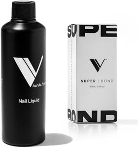 V Beauty Pure Set - Monomer Acrylic Nail Liquid, 8oz, and Super Bond Nail Primer for Nail Polish, Gel & Acrylic Nail