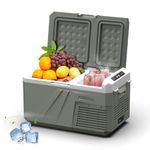 Alpicool Car Refrigerator Portable Freezer 24L, 12V Fridge Freezer Dual Zone Electric Cooler Box(-20℃-20℃), Portable Refrigerator Fridge for Car Camping Picnic Trip