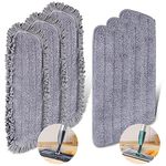 SDARIS Microfiber Spray Mop Pads Replacement for Floor Cleaning Mops Heads Replacement Washable Reusable Flat Mop Refills Fit for All Spray Mops & Reveal Mop, Mop Rags 6 Pack/Set