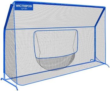 Baseball Softball Net with Blocking System,12x7ft Batting Cage Practice Net