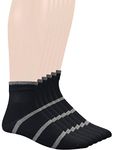 Yomandamor 6 Pairs Men's Bamboo Seamless Non-binding Ankle Socks, 10-13 (Grey Stripe)