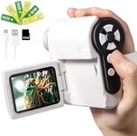 AOTRUTII Microscope for Kids, 1000X Portable Mini Microscope 2" LCD Handheld Digital Microscope for Kids 3-12, PC Compatible, 32GB TF Card Included, Birthday Children's Day Gifts