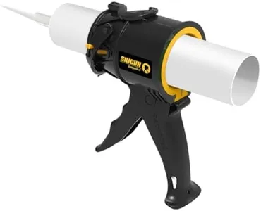 SILIGUN™ Gen-3 Compact Caulking Gun - No Drip Caulk Gun - Patented Design - Lightweight ABS Frame - Works with All 10 oz Tubes