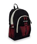 Everest Luggage Backpack with Dual Mesh Pocket, Burgundy/Gray/Black, Burgundy/Gray/Black, One Size