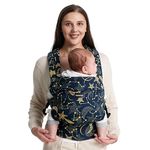 Momcozy Baby Carrier Newborn to Toddler - Ergonomic, Cozy and Lightweight Infant Carrier for 7-44lbs, All Day Comfort for Hands-Free Parenting, Enhanced Lumbar Support, Starry Sky