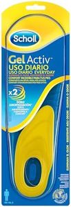 Scholl GelActiv, Plantillas de Hombre en Gel para Uso Diario, Comodidad para Todo el Día, Pack 2 Plantillas, Talla 40-46,5