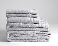 Jasmin Elinor LUXURY SUPREME 600 GSM 100% EGYPTIAN COTTON HOTEL QUALITY TOWELS (Bath Sheet, Grey)