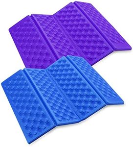 Foldable Seat Cushion, 2 Pcs Waterproof Foam Sitting Pad for Outdoor Camping, Hiking, Picnic (Blue & Purple