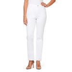 Gloria Vanderbilt Women's Petite Amanda Classic High Rise Tapered Jean, Vintage White, 6 Petite