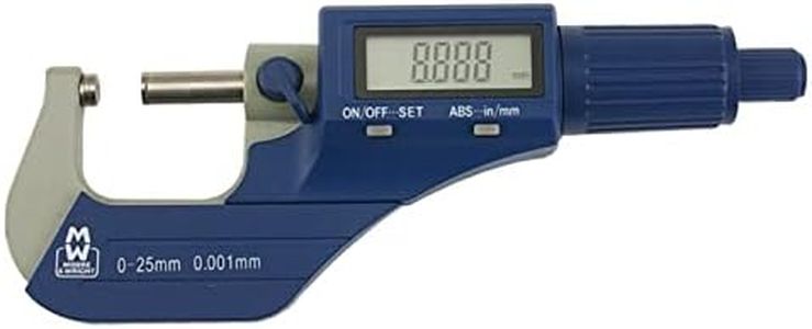 Moore and Wright MW200-01DBL Digital External Micrometer 0-25mm (0-1") 200 Series