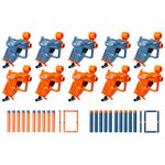 Nerf Elite Ace SD-1 Party Pack - 10 Blasters and 20 Official Nerf Elite Darts - Pull-Down Priming Handle, Sight - Amazon Exclusive