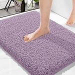 Amazon Brand - Solimo Premium Anti-Slip Microfibre Bathmat | 40Cm X 60Cm | Dusty Lilac | 2000 GSM | Super Absorbent | Anti-Skid | Quick Dry | Machine Washable, Rectangular