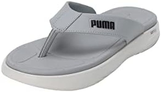 Puma Unisex-Adult Softride Seave Feather Gray-Cool Mid Gray-Black Flipflop Sneaker - 9 Uk (39186401)