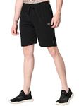 ENDEAVOUR WEAR Men's Black Regular Casual Fit Shorts