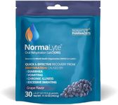 NormaLyte Oral Rehydration Salts Helps dietary management of POTS Syndrome symptoms- 1 Pouches -30 Sticks (Yields 500mL per Pack)-Grapes| Energy Supplements, Potassium Supplement, Dehydration Recovery