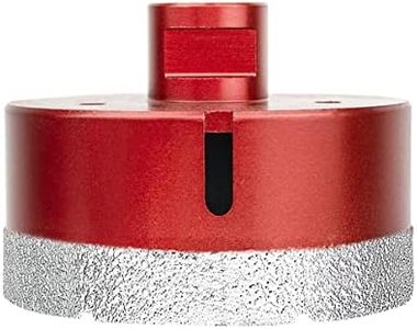 Meccion Scie Cloche Diamant Foret avec Filetage M14 pour le forage à sec ou humide de manière professionnelleà sec en Porcelaine, Carrelage, Granit, Marbre, Verre (80mm)