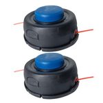 2Pack T35 Trimmer Head (M10x1.25LHF) for Husqvarna Weed Eater 123L 128LD 223L 224L 225L 232L 322L 323L 324LX 325L 325LX 326L 326LX 326LDX 322R 323R 525L 525LS String Trimmer Parts 537388101 531300183