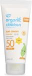 Green People Organic Children Sun Cream SPF50 Lavender - Natural, Organic Sunscreen for Kids - Water Repellent, Reef Safe - Babies 6m+, 100ml