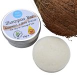 Shampoo Bar Coconut & Shea Butter Dry or damaged hair Sulphate Paraben Plastic Free Vegan By Fizzy Fuzzy