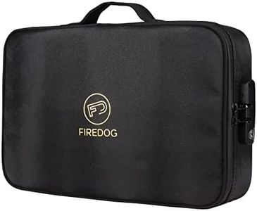 FIREDOG Smell Proof Bag with Combination Lock, Large Odor Proof Case, Black A