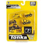 Tonka Micro Metals | Dump Truck, Cement Mixer, Bull Dozer, Garbage | Kids Construction Gift Toys for Boys and Girls, Construction Vehicle Playset for Kids, Suitable for Kids Aged 3+ | Basic Fun 06056
