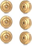 Gold Earring Backs, JIACHARMED Disc Earring Backs - Set of 6Large 18K Gold Pierced Earring Replacements for Droopy Ears Heavy Earrings, Studs, and Diamonds - Elegant Design