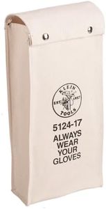 Klein Tools 5124-17 Glove Bag, 17-Inch, No. 10 Canvas, White