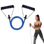 Wiselife Resistance Bands with Handles, Exercise Resistance Bands, Workout Bands with Door Anchors, Adjustable Length, for Resistance Training, Physical Therapy, Home Workouts (Blue)